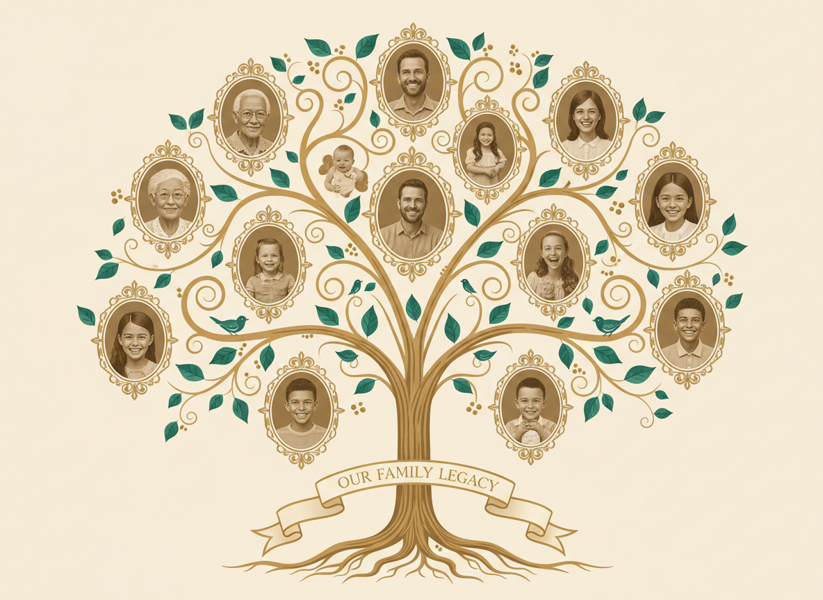 Family tree visualization
